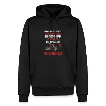 Motorrad fahren Biker Geschenk Lustiges Motorrad - Männer Premium Bio Hoodie - Schwarz - Vorne - Nico (187cm)