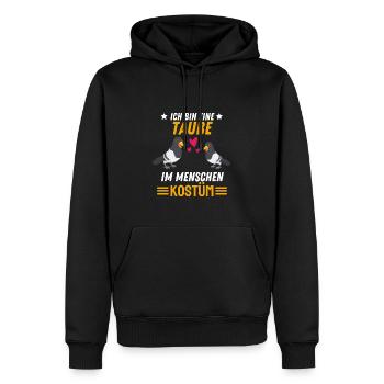 Tauben Kostüm Party Taubenzüchter Geschenk Taube - Männer Premium Bio Hoodie - Schwarz - Vorne - Nico (187cm)