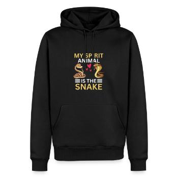 Tropical Predator Gift Funny Snake - Men’s Premium Organic Hoodie - black - Front - Nico (187cm)