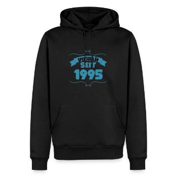 28. Geburtstag Geschenk Spektakulär seit 1995 - Männer Premium Bio Hoodie - Schwarz - Vorne - Nico (187cm)