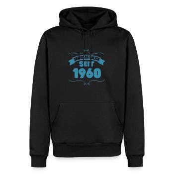 63. Geburtstag Geschenk Unwiderstehlich seit 1960 - Männer Premium Bio Hoodie - Schwarz - Vorne - Nico (187cm)