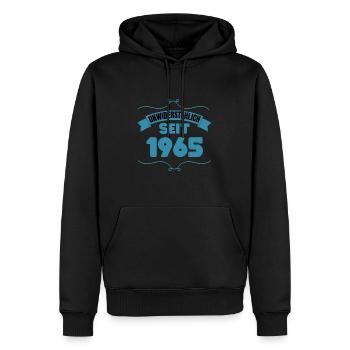 58. Geburtstag Geschenk Unwiderstehlich seit 1965 - Männer Premium Bio Hoodie - Schwarz - Vorne - Nico (187cm)
