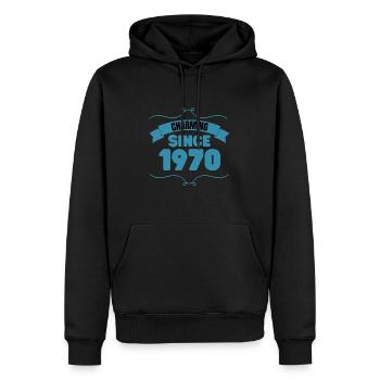 53. Geburtstags Party Geschenk Charmant seit 1970 - Männer Premium Bio Hoodie - Schwarz - Vorne - Nico (187cm)