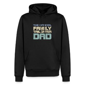 The Official Family Tailgater Dad - Männer Premium Bio Hoodie - Schwarz - Vorne - Nico (187cm)