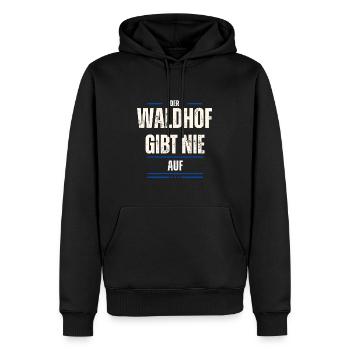 Waldhof Barackler - Männer Premium Bio Hoodie - Schwarz - Vorne - Nico (187cm)