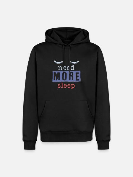 Sleep funny saying - Men’s Premium Organic Hoodie - black