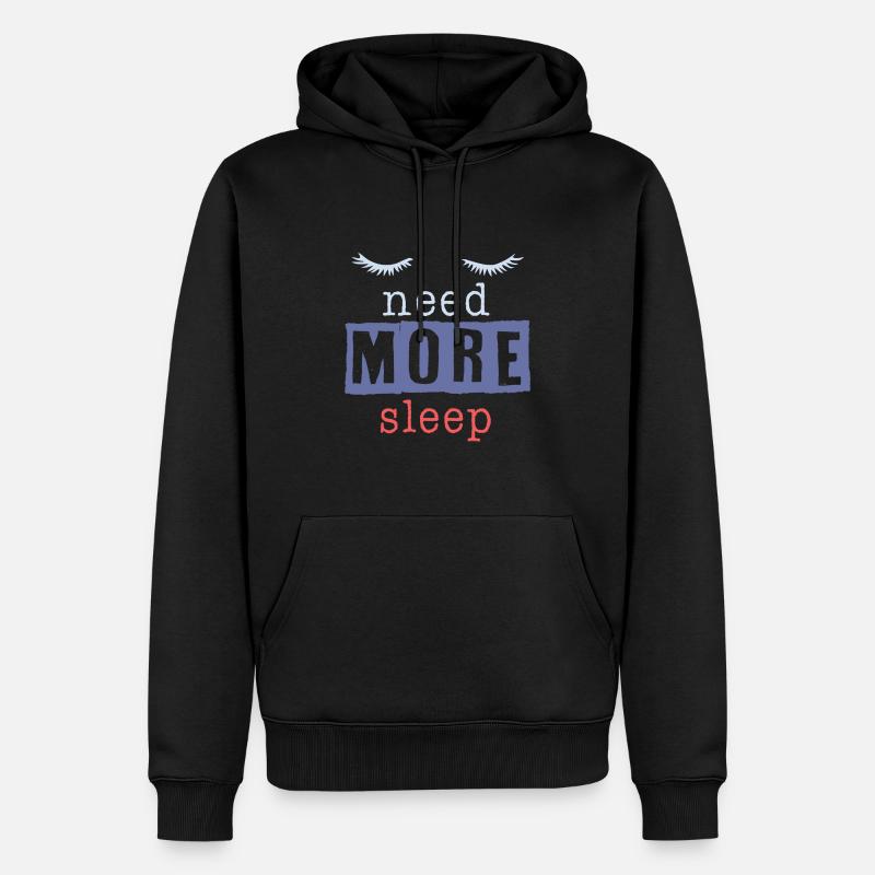 Dormir drôle en disant - Sweat à capuche Premium bio Homme - noir