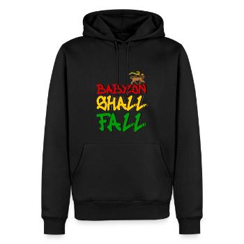 Babylon Shall Fall - Männer Premium Bio Hoodie - Schwarz - Vorne - Nico (187cm)