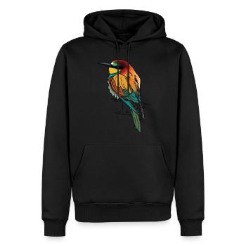 Bienenfresser - Männer Premium Bio Hoodie - Schwarz - Vorne - Nico (187cm)