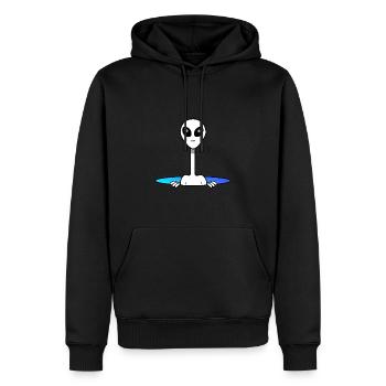 Alien aus dem All - Männer Premium Bio Hoodie - Schwarz - Vorne - Nico (187cm)