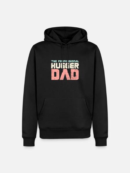 The Professional Hugger Dad - Männer Premium Bio Hoodie - Schwarz