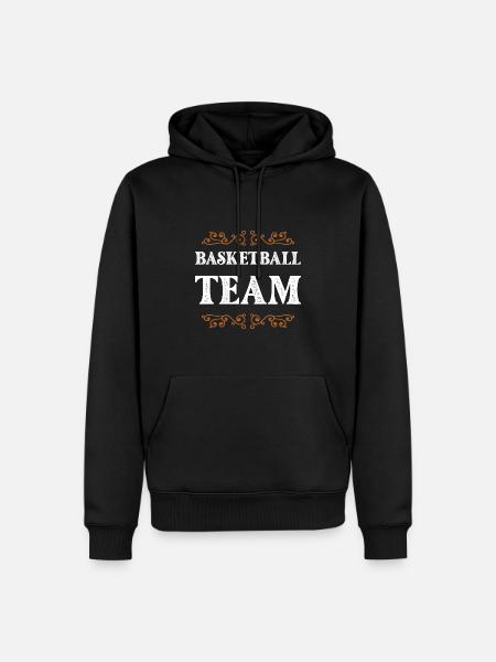 Équipe de basket-ball - Sweat à capuche Premium bio Homme - noir