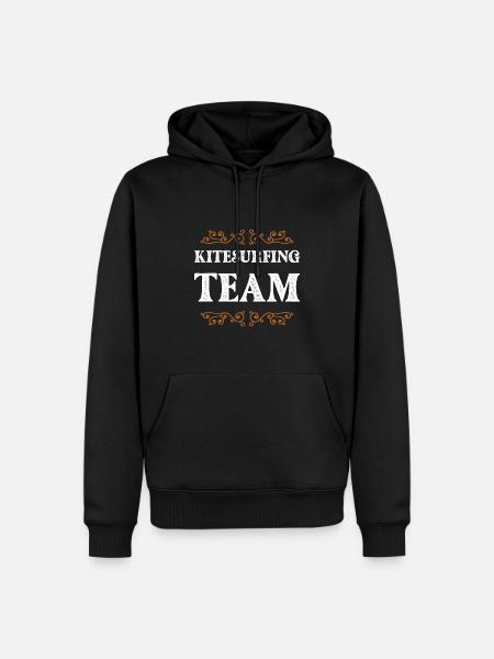 Équipage de kitesurf - Sweat à capuche Premium bio Homme - noir