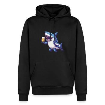 Bière Hai Pixel - Sweat à capuche Premium bio Homme - noir - Devant - Nico (187cm)