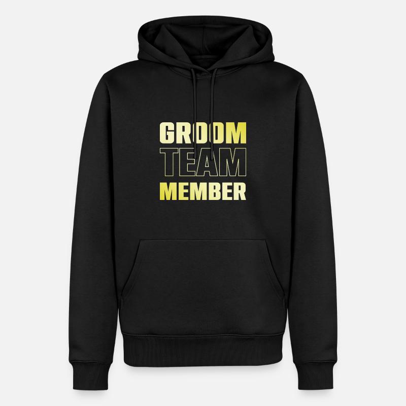 Équipe de mariés - Sweat à capuche Premium bio Homme - noir