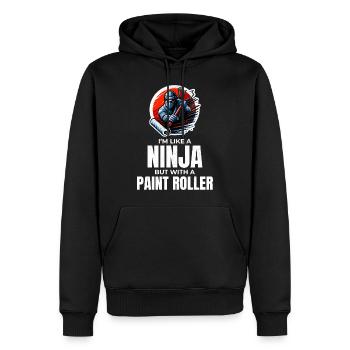 Hausmaler Ninja Malerei Innenarchitekt - Männer Premium Bio Hoodie - Schwarz - Vorne - Nico (187cm)