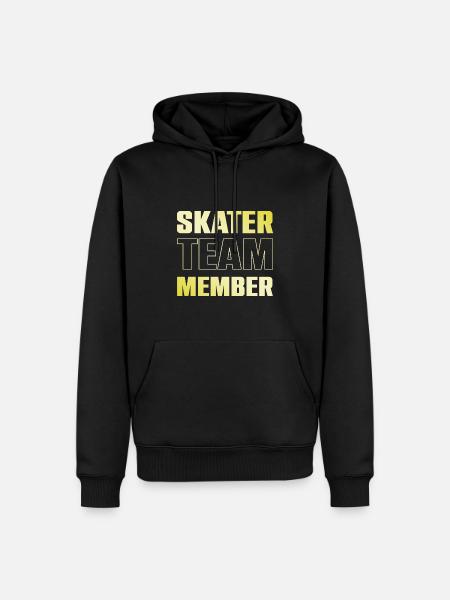 skater team - Men’s Premium Organic Hoodie - black