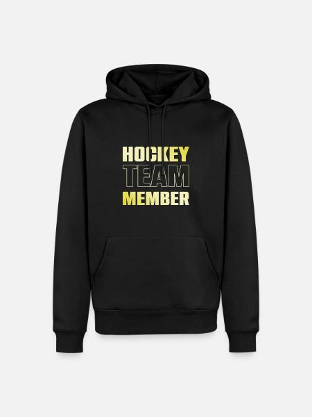 hockey team - Men’s Premium Organic Hoodie - black