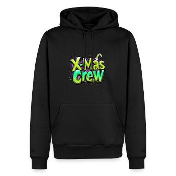 X-Mas Crew Christmassy - Men’s Premium Organic Hoodie - black - Front - Nico (187cm)