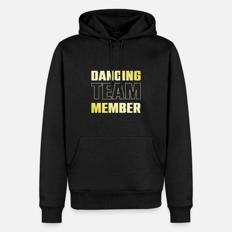 Équipe de danse - Sweat à capuche Premium bio Homme - noir