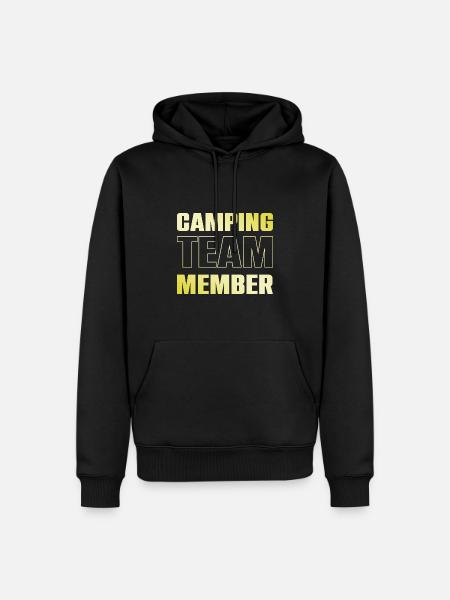 Équipe du camping - Sweat à capuche Premium bio Homme - noir