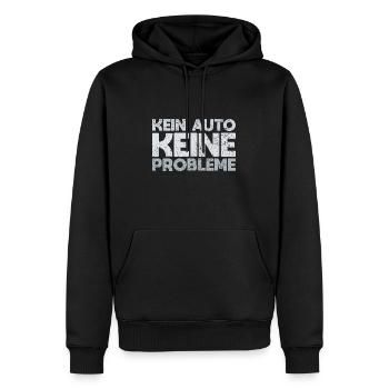 Kein Auto, Keine Probleme - Männer Premium Bio Hoodie - Schwarz - Vorne - Nico (187cm)