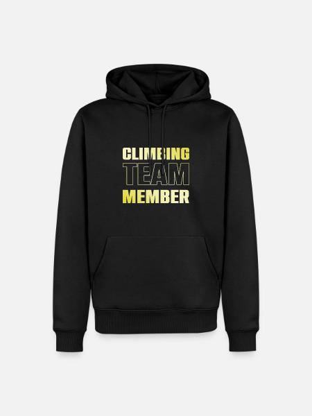 Climbing Team - Men’s Premium Organic Hoodie - black