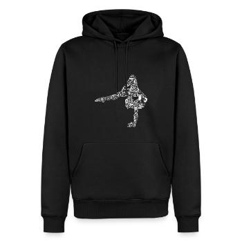 Turnerin Rhythmische Sportgymnastik Kunstturnen - Männer Premium Bio Hoodie - Schwarz - Vorne - Nico (187cm)