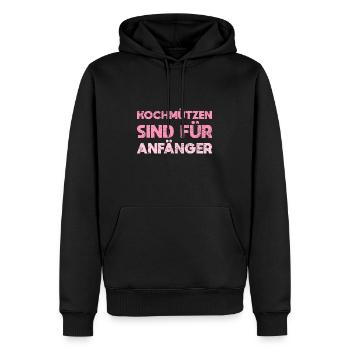 Kochmützen Sind Für Anfänger - Männer Premium Bio Hoodie - Schwarz - Vorne - Nico (187cm)