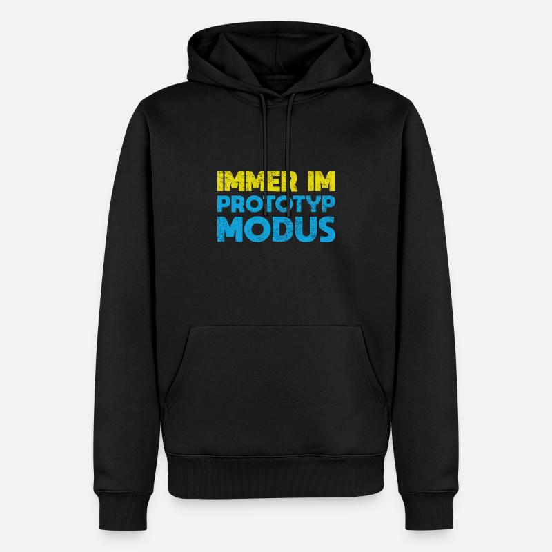 Immer Im Prototyp-Modus - Männer Premium Bio Hoodie - Schwarz