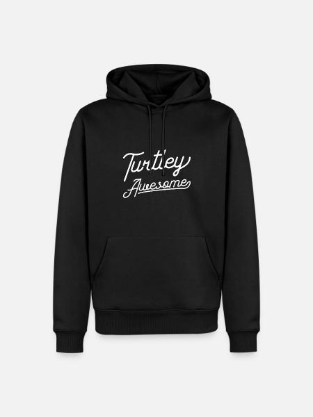 Turtley Awesome - Men’s Premium Organic Hoodie - black