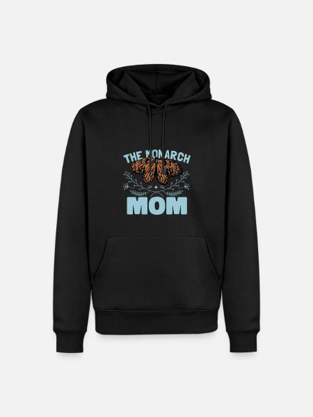 Die Monarch Mama - Männer Premium Bio Hoodie - Schwarz