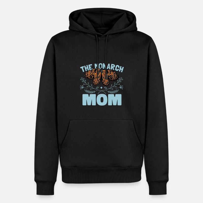Die Monarch Mama - Männer Premium Bio Hoodie - Schwarz