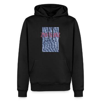Crystal Mett - Men’s Premium Organic Hoodie - black - Front - Nico (187cm)