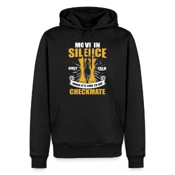Schach Geschenkidee für Schachspieler Schachmatt - Männer Premium Bio Hoodie - Schwarz - Vorne - Nico (187cm)