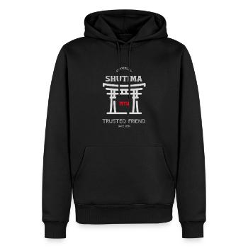 Japanese Anniversary Trusted Friends - Männer Premium Bio Hoodie - Schwarz - Vorne - Nico (187cm)