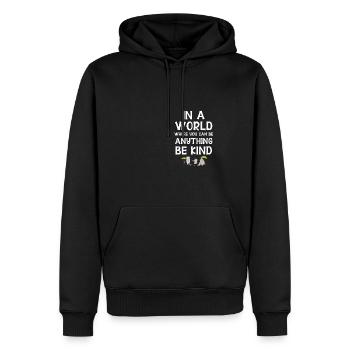 Elephant Gift For Proboscis Africa Wilderness Zoo - Men’s Premium Organic Hoodie - black - Front - Nico (187cm)