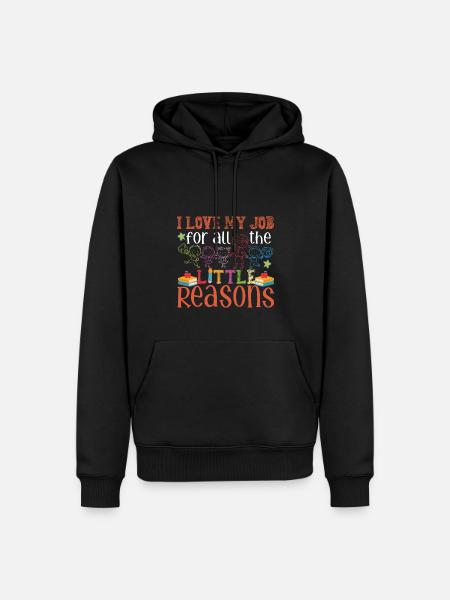 Cute Teaching Montessori Teacher - Men’s Premium Organic Hoodie - black