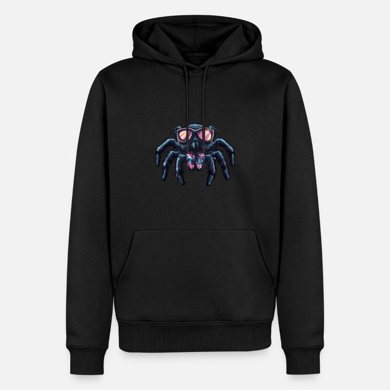 Tarantula Comic Funny Summer - Men’s Premium Organic Hoodie - black
