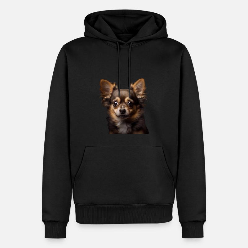 Cute Chihuahua - Idée cadeau pour - Sweat à capuche Premium bio Homme - noir