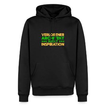 Verlorener Architekt Sucht Inspiration - Männer Premium Bio Hoodie - Schwarz - Vorne - Nico (187cm)