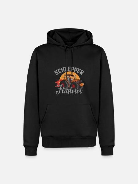 Schlepper Flüsterer - Männer Premium Bio Hoodie - Schwarz