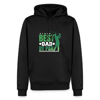 Bester Vater nach Par - Männer Premium Bio Hoodie - Schwarz - Vorne - Nico (187cm)