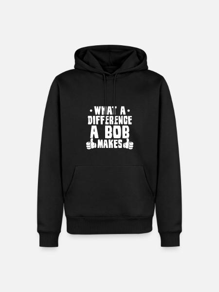 Quelle différence un Bob fait - Sweat à capuche Premium bio Homme - noir