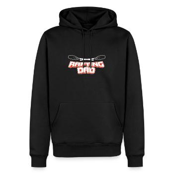 Rafting Dad - Papa Lustig - Männer Premium Bio Hoodie - Schwarz - Vorne - Nico (187cm)