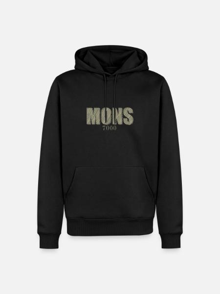 MONS - Sweat à capuche Premium bio Homme - noir