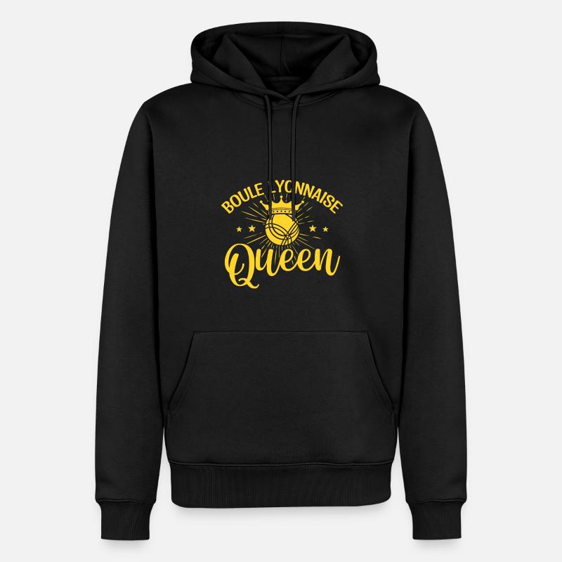Boule Lyonnaise Queen - Sweat à capuche Premium bio Homme - noir