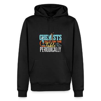 Les chimistes le font sur la table - Sweat à capuche Premium bio Homme - noir - Devant - Nico (187cm)