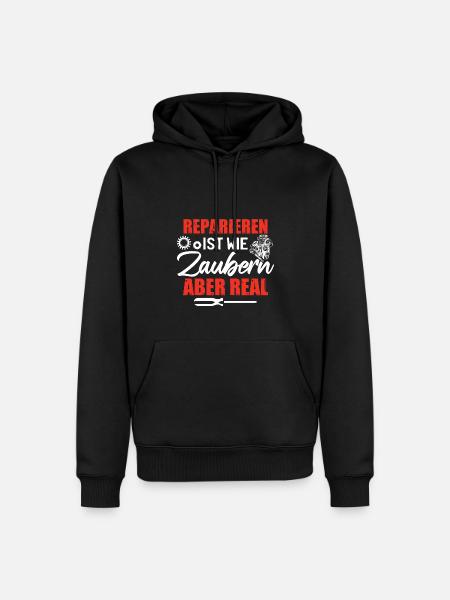 Autoschrauber Mechaniker Werkstatt - Männer Premium Bio Hoodie - Schwarz