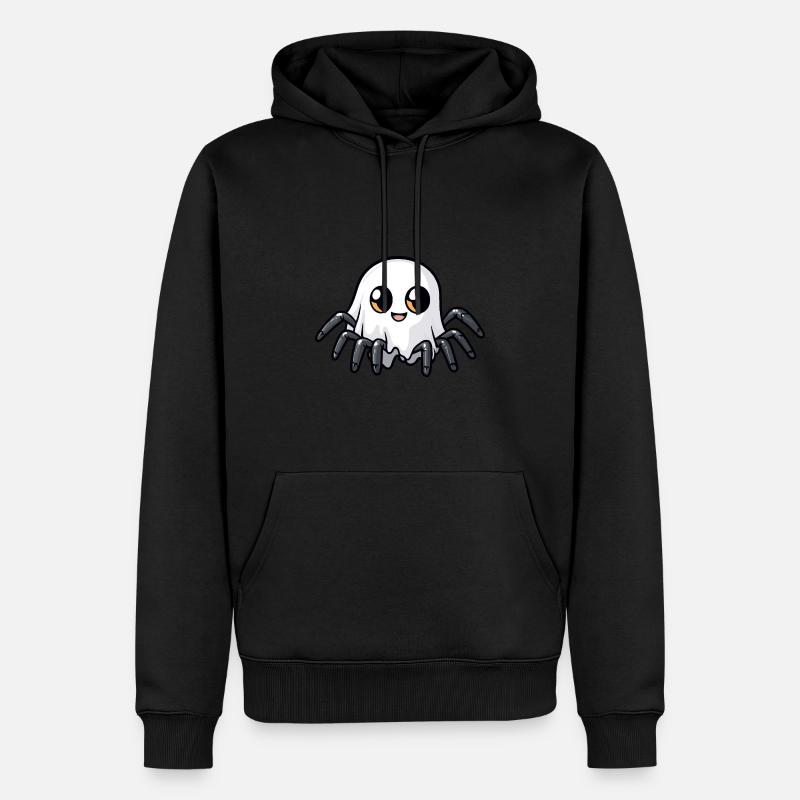 Tarantula Halloween Comic Geist - Männer Premium Bio Hoodie - Schwarz